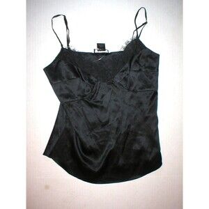 New Designer Natori Camisole Black Tank Small Womens S Top Lace Cami Adjustable